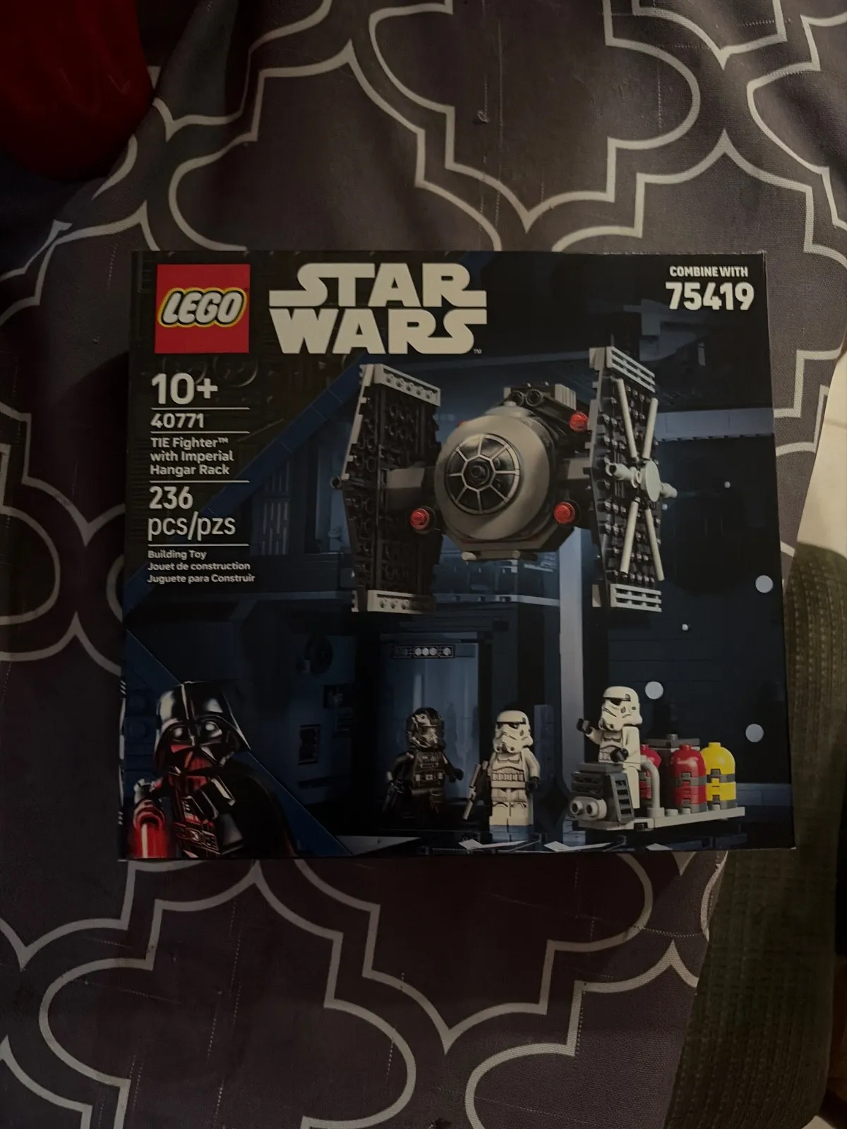 lego star wars sets sealed set 40771 Tie fighter with imperial hanger rack