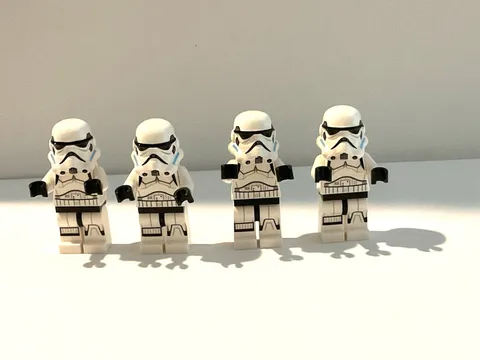 LEGO Star Wars Imperial Stormtrooper Minifigure Lot of 4 Printed Legs Azure Vent