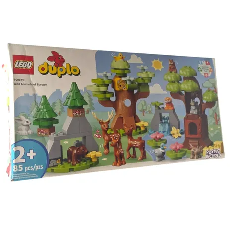 84 Of 86 bricks from Lego Duplo Wild Animals of Europe IOB 10979 w/ Box & Manual