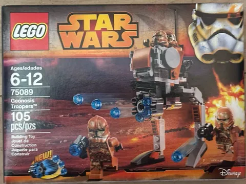 Lego Star Wars 75089 Geonosis Troopers Set Airborne Clone Trooper & Walker NEW