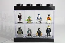 Lego Star Wars Minifigures Display Case with 8 Figures Black Display Case