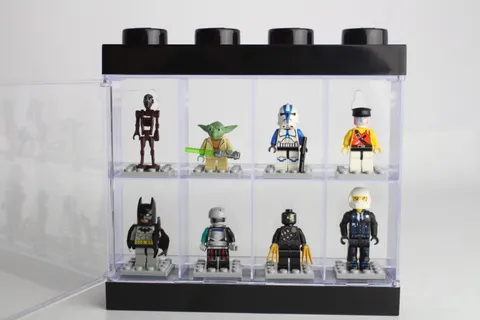 Lego Star Wars Minifigures Display Case with 8 Figures Black Display Case