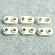 LEGO 35480 Plate Round 1x2 with Open Studs White x6 Genuine