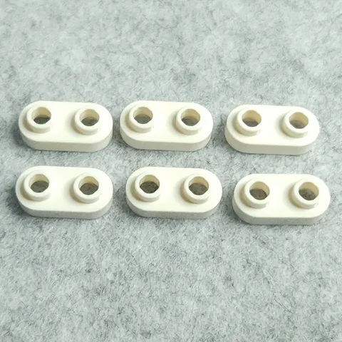 LEGO 35480 Plate Round 1x2 with Open Studs White x6 Genuine