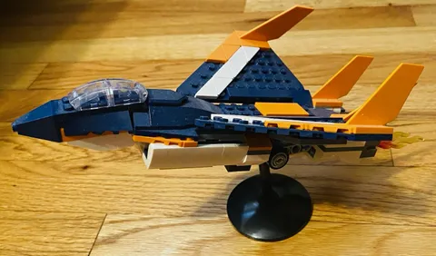LEGO Set Number 31126 Jet Aircraft Build Display Stand And Instructions Included