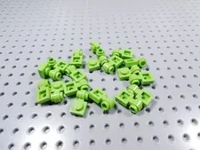 LEGO Lot of 18 Lime Green 1x1 Modified Plates w/ Light Clip BP