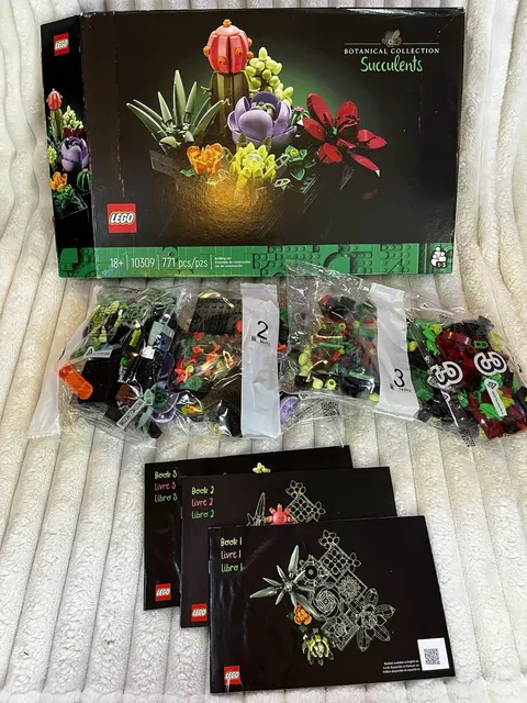 LEGO Icons Botanical Collection Succulents 10309 771 pcs - see description