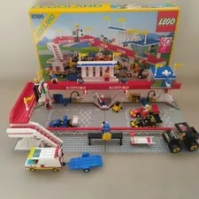 Lego 6395 Victory Lap Raceway Vintage 1988 w/Box Used from Japan 2608TY