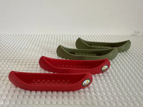 (4) LEGO Canoe Lot -RED & GREEN -#29110 Friends Camping Accessory