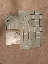 LEGO ROAD BASE PLATES GREY LOT OF 8 SQUARES  10" X 10