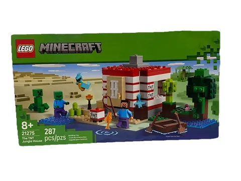 LEGO Minecraft The TNT Jungle House 21275 Steve & Creeper new