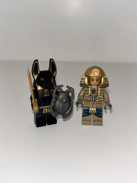 Lego Pharaoh’s Quest Anubis Guard And Mummy Pharaoh Minifigures
