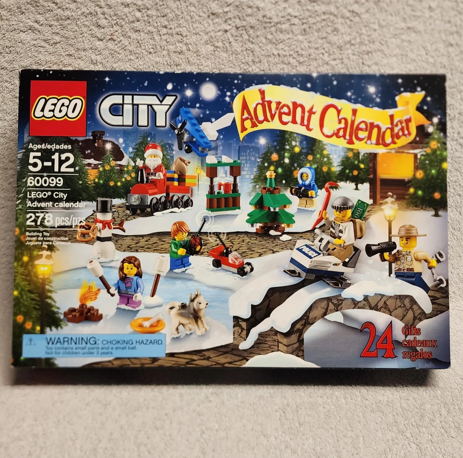 LEGO City 60099 Advent Calendar Empty Box Only