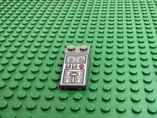 2003 LEGO Old Dark Gray Slope 18 4x2 w/Train Controls Pttn 4511 #30363pb007