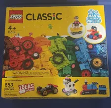 LEGO Classic 11014 Bricks and Wheels 653 pcs Complete Set Ideas Included Age 4+