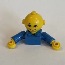 LEGO Vintage 1.75" Technic Figure Minifigure Blue Retro Toy