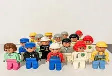 Vintage Lego Duplo Mixed Lot Of 16 People Minifigures Some Duplicates Pls Read