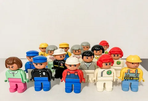 Vintage Lego Duplo Mixed Lot Of 16 People Minifigures Some Duplicates Pls Read