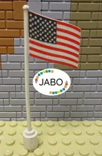(D7/24/5 ) Lego 777p15 Flag with USA print