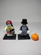 Nigmare Before Christmas - Jack Skellington, Sally Custom Lego Minifigure 