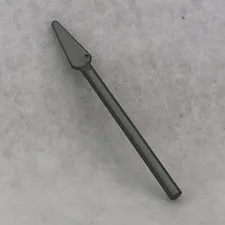 LEGO 93789 Flat Silver Minifigure, Weapon Pike / Spear - Handle W/ Flat End (x1)