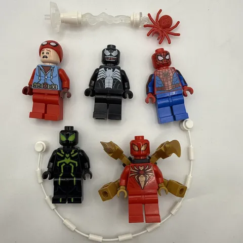 LEGO 76175 Attack Spider Lair Minifigure Lot Spider-Man Venom Iron Spider
