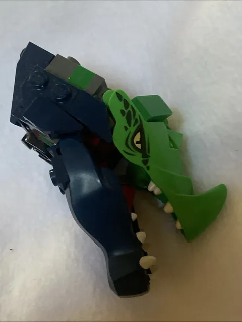 LEGO Ninjago Dragon Creature Partial Build Incomplete Green Blue w Head Parts