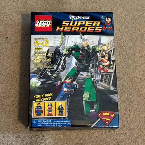 SEALED RETIRED LEGO DC Comics Super Heroes: Superman Vs. Power Armor Lex (6862)