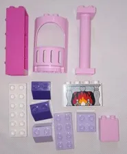 Duplo Cinderella's Castle 6154 Parts Balcony Fireplace Pillar Corner 2012