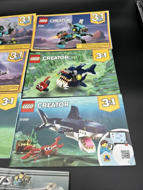 Lot of Lego Manuals (Manuals Only No Bricks)- Creator Complete 1 Agents Manual