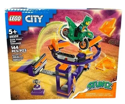 LEGO City Stuntz Dunk Stunt Ramp Challenge Building Toy Set 144 Pieces NEW 60359