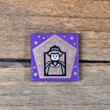 LEGO Harry Potter Tile 2 x 2 Chocolate Frog Card Helga Hufflepuff 3068pb1749