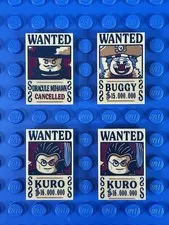 LEGO One Piece Bounty Posters Lot of 4
