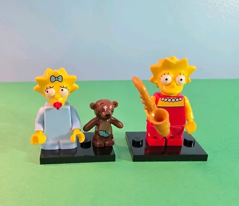 Lego Lisa & Maggie Simpson Minifigure Collectible Series 1 71005 CMF Rare HTF