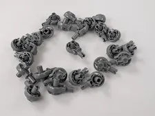 LEGO x25 NEW Dark Bluish Gray Technic Rotation Joint Ball Loop # 47455 MOC Parts
