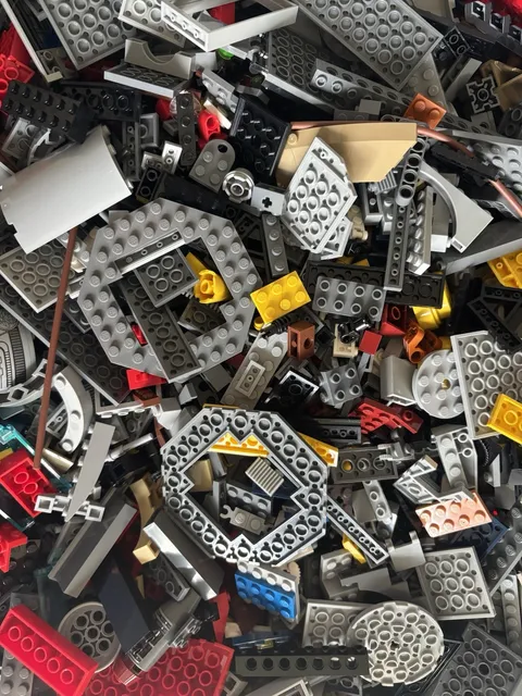 LEGO Bulk Lot of 1.5 Pounds Random Parts Pieces Clean Genuine 1.5 Lbs Grab Bag