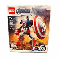 LEGO Marvel Mechs 76168 Captain America Mech Armor Set 121 pcs