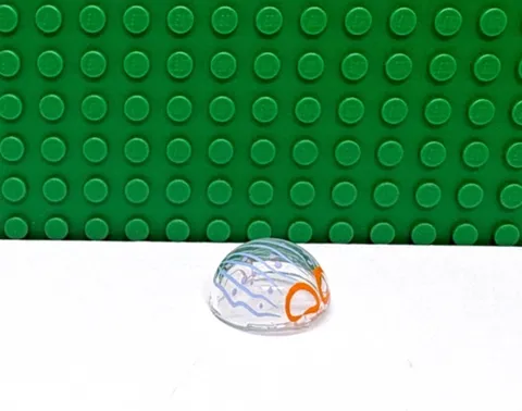 Lego 1 Trans Clear 2x2 with Face Canopy Dome Windshield Windscreen NEW