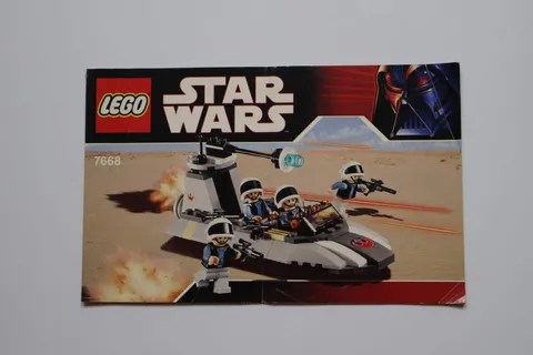LEGO® Star Wars™ 7668 Rebel Scout Speeder™ Instruction Manual Only!