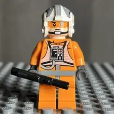 LEGO Minifigure Zev Senesca sw0260 Star Wars Fighter Pilot From 8089 8083 - 1Q