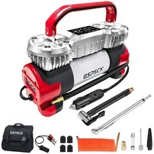 Gspscn 6X Faster Inflation Digital Dual Cylinder Portable Air Compressor12V