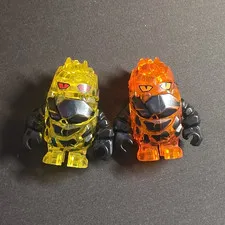 LEGO Power Miners Trans Yellow & Orange Combustix and Firax