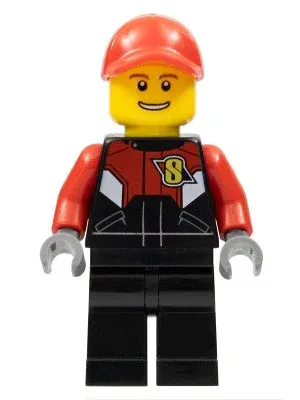 LEGO® Minifigure Town rac057 Racing Bike Driver 1