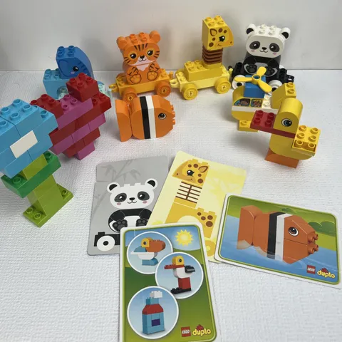 LEGO DUPLO: Partial Sets Animal Train 10955 & My First Blocks 10848 Incomplete