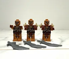 MINT LEGO Hobbit Gundabad Orc Minifigure Lot 3 Figs Army Builder Swords