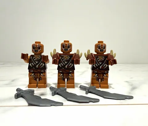 MINT LEGO Hobbit Gundabad Orc Minifigure Lot 3 Figs Army Builder Swords