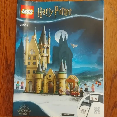 LEGO Harry Potter Hogwarts Astronomy Tower 75969 Illustrated Instruction Booklet
