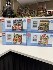 Lego Microscale Shops GWP Complete Set 40692 40696 40684 40680