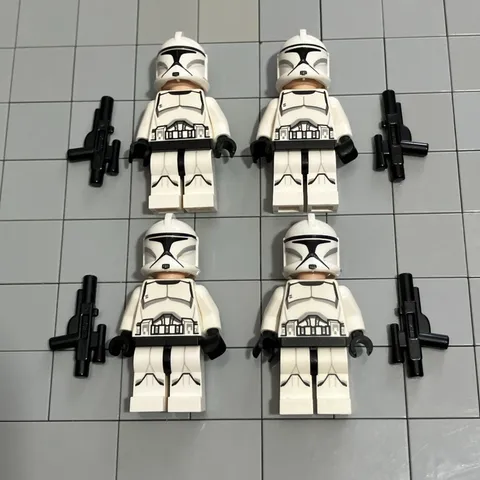 Lego Star Wars Realistic Attack Of The Phase 1 Clone Trooper Lot Of 4 E8 51