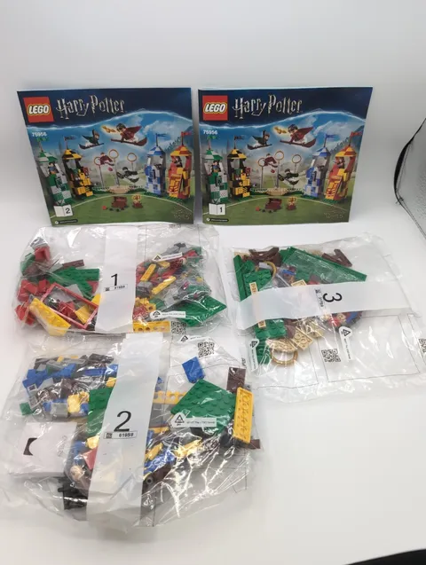 LEGO HARRY POTTER 75956 QUIDDITCH MATCH SET 3 Sealed Bags W/ 2 INSTRUCTIONS